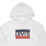 LEVI'S Mens White Hoodie S