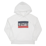 LEVI'S Mens White Hoodie S