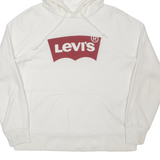 LEVI'S Mens White Hoodie S