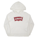 LEVI'S Mens White Hoodie S