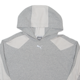 PUMA Cropped Womens Grey Hoodie M
