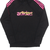 ADIDAS Womens Black Hoodie S