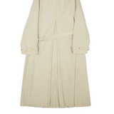 Belted Womens Trench Jacket Beige Hooded M