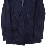 Mens Blazer Jacket Blue Striped L