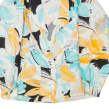 Lightweight Womens Blazer Jacket Blue Floral L