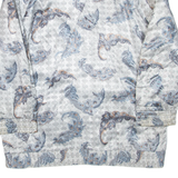 Womens Jacket White Viscose Paisley XL