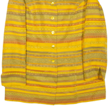 CAROLE RICHARD Womens Jacket Yellow Striped L