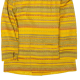 CAROLE RICHARD Womens Jacket Yellow Striped L