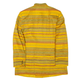 CAROLE RICHARD Womens Jacket Yellow Striped L