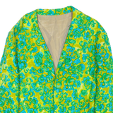 Womens Blazer Jacket Green Floral M