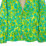 Womens Blazer Jacket Green Floral M
