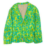 Womens Blazer Jacket Green Floral M