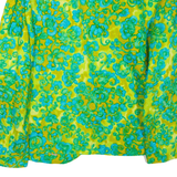 Womens Blazer Jacket Green Floral M