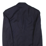 VALENTINO Mens Blazer Jacket Blue Wool Striped M
