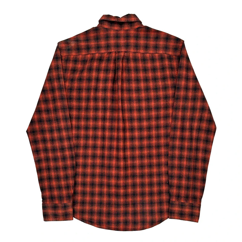 Levis Checked Flannel Shirt - Medium Red Cotton