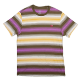 LEVI'S Striped Mens T-Shirt Green S