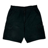 Wrangler Cargo Shorts - 32W 10L Black Cotton