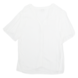 MONSOON Womens Blouse White V-Neck M