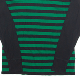 LAUREN RALPH LAUREN Womens Printed Top Green Long Sleeve Striped L