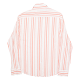 FRENCH CONNECTION Womens Printed Shirt White Long Sleeve Striped L