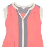 MONSOON Womens Top Pink V-Neck UK 14