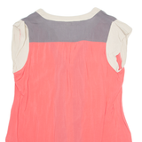 MONSOON Womens Top Pink V-Neck UK 14