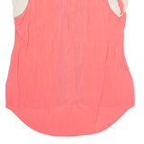 MONSOON Womens Top Pink V-Neck UK 14