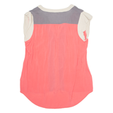 MONSOON Womens Top Pink V-Neck UK 14