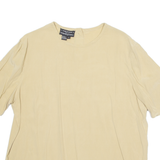 Womens Top Beige Faux Silk UK 14