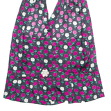 Womens Halter Neck Vest Blue Sleeveless Floral S