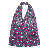 Womens Halter Neck Vest Blue Sleeveless Floral S