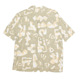 Womens Printed Blouse Green Crazy Pattern L