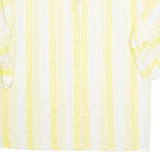 Womens Printed Blouse Yellow Striped M