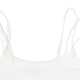 TOMMY HILFIGER Womens Cropped Vest White Sleeveless S