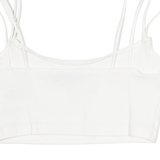 TOMMY HILFIGER Womens Cropped Vest White Sleeveless S