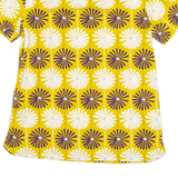 WHITE STUFF Womens Printed Top Yellow Floral UK 10