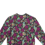Womens Printed Blouse Purple Long Sleeve Floral M