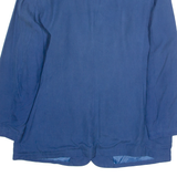 Womens Blouse Blue V-Neck Long Sleeve M