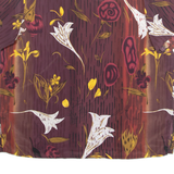 Womens Printed Blouse Brown Floral 2XL