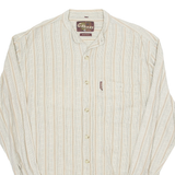 CANVAS Womens Blouse Beige Long Sleeve Striped M