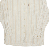 CANVAS Womens Blouse Beige Long Sleeve Striped M