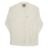 CANVAS Womens Blouse Beige Long Sleeve Striped M