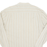 CANVAS Womens Blouse Beige Long Sleeve Striped M