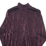 Womens Shirt Maroon Long Sleeve M
