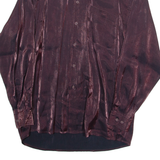 Womens Shirt Maroon Long Sleeve M