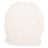 MONSOON Womens Top Pink V-Neck 3/4 Sleeve UK 14