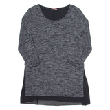 Womens Top Black Long Sleeve UK 14