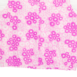 Womens Printed Top Pink Puff Sleeve Floral XS