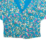Womens Printed Blouse Blue Floral M