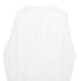 SKYLINE Womens Blouse White Long Sleeve M